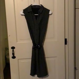 Polka dot button down dress